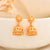 Handcrafted Gold Plated Jhumka Earrings | Premium Indian Jewellery SKU 1515