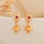 Premium Gold Plated Jhumka Earrings for Women | Traditional Ethnic Jewellery SKU 1516