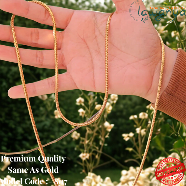 Traditional SP Kodi Chain | 30 Inches One Gram Gold Plated 807