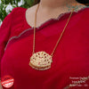 24-Inch Impon Lakshmi Dollar Chain β Traditional Gold Look