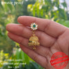 Elegant Gold Plated Jhumka with Dual-Tone Stones 434