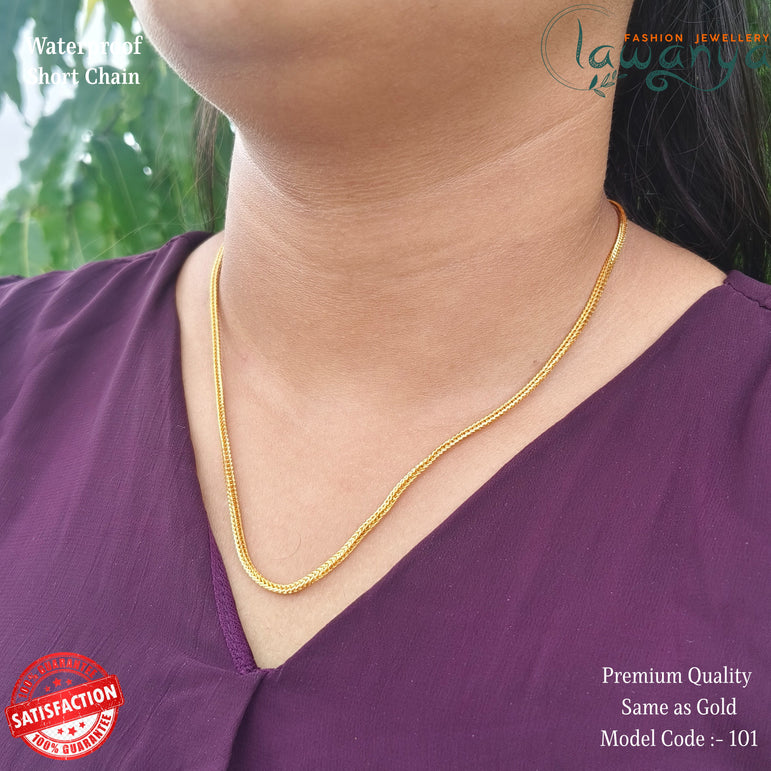 18-Inch One Gram Gold Style Chain – Premium Finish