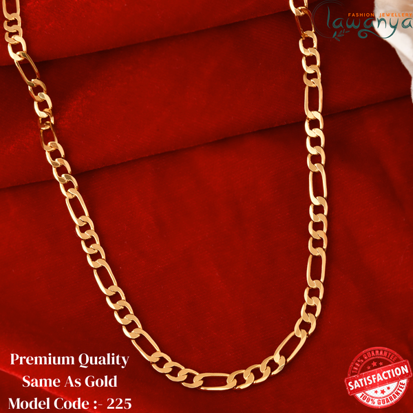 Classic Gold Figaro Chain β Everyday Wear Design 225