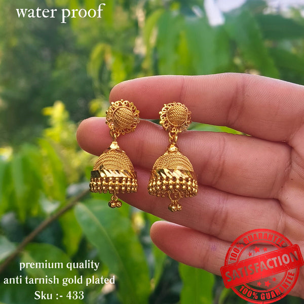 One Gram Gold Plated Mini Jhumka