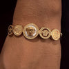 ✨ Elite Medusa Designer Bracelet – Luxury Gold Coin-Inspired Kada sku 1115