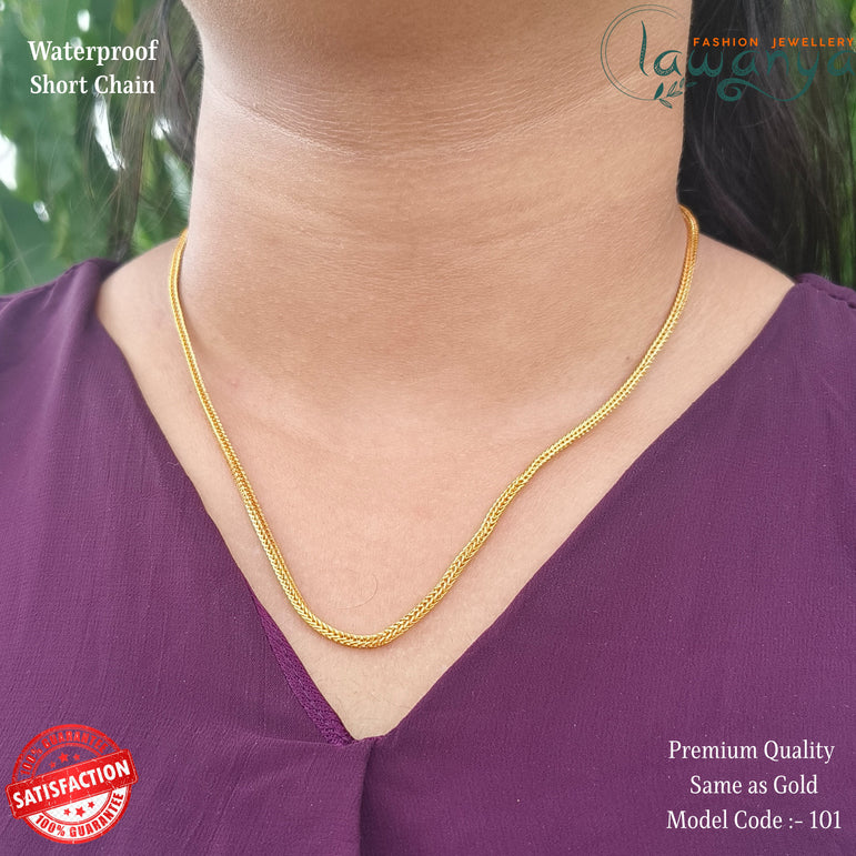 18-Inch One Gram Gold Style Chain – Premium Finish