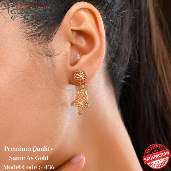 Gold Plated Jumka - Same like Gold 436