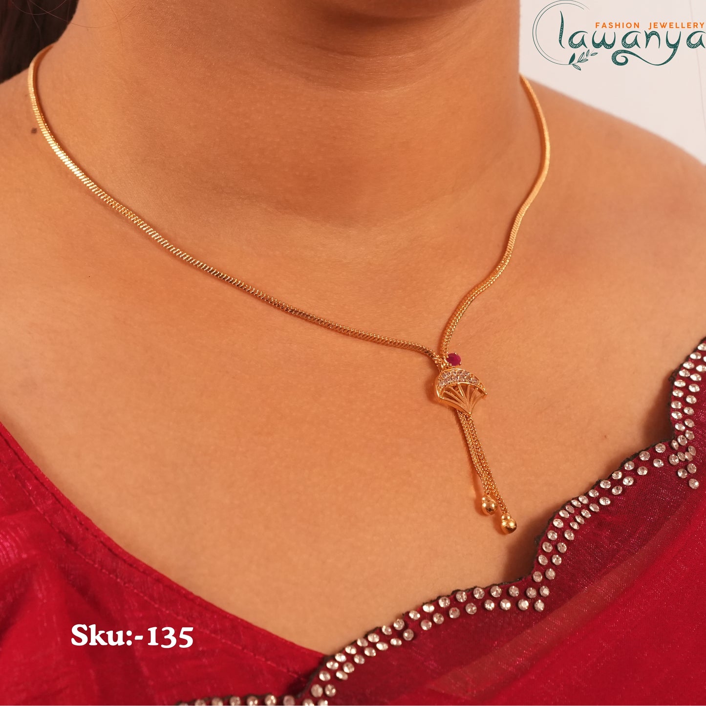 18-Inch Everyday Wear Pendant Chain – Gold Finish