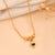 Simple Palakka Short chain necklace 751