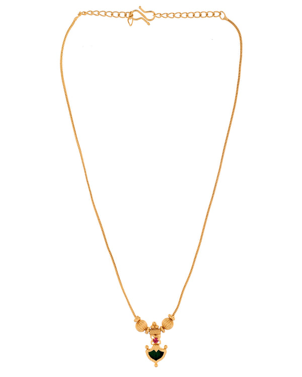 Simple Palakka Short chain necklace 751