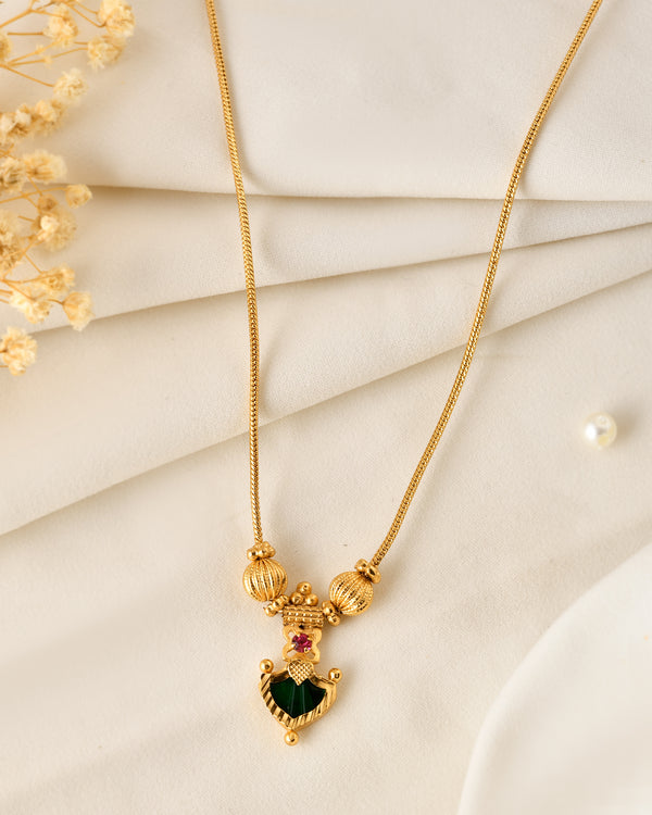 Simple Palakka Short chain necklace 751