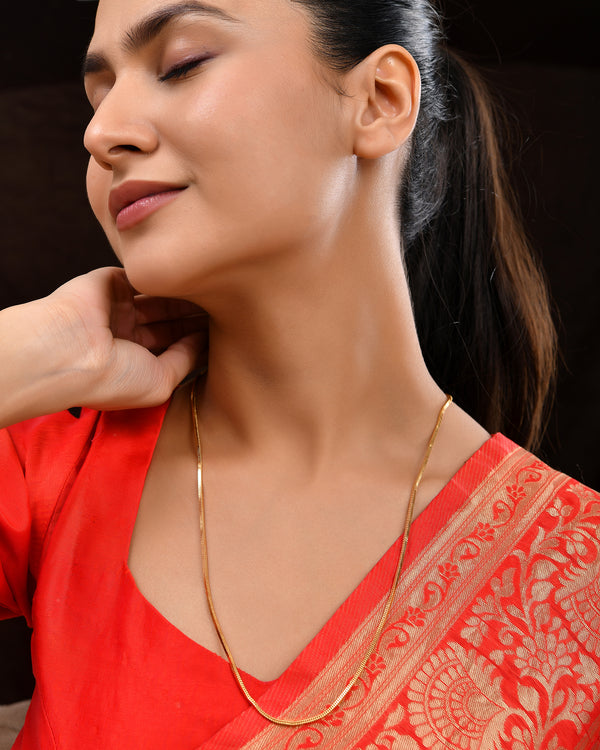 24 Inches One Gram Gold Plated Chain