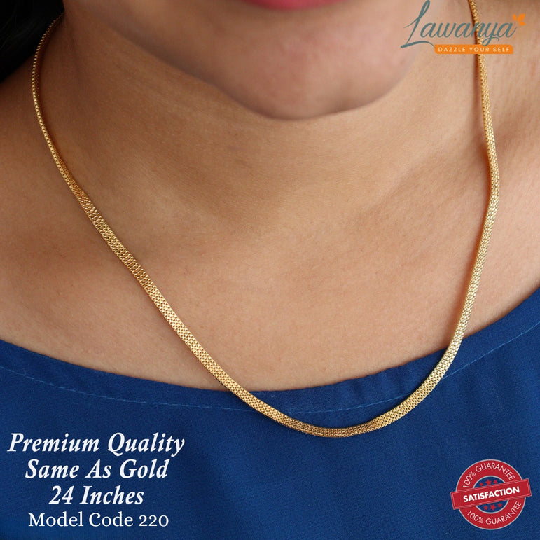 24 Inches Gold Plated Chain - Same As Gold