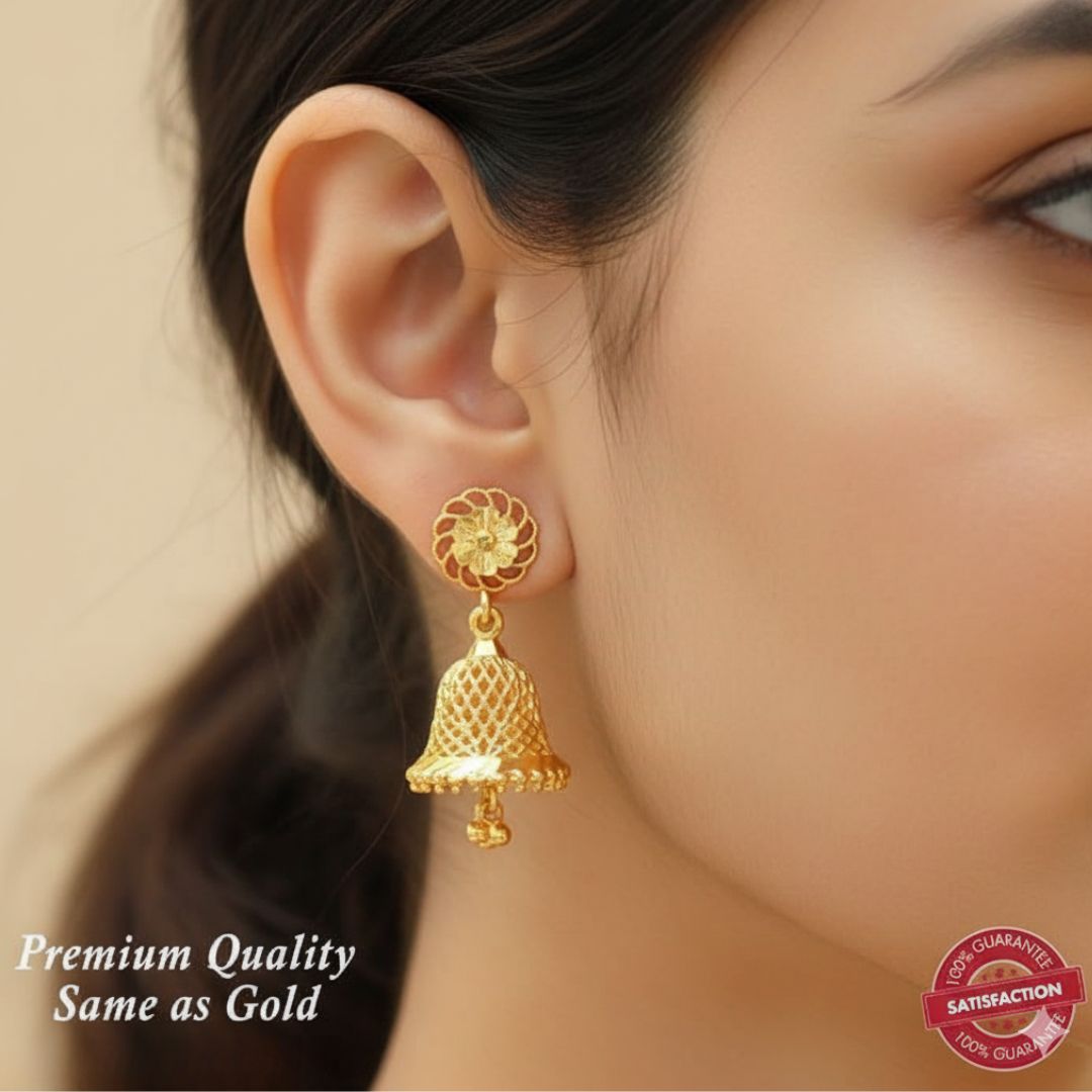 Gold Plated Jumka - Same like Gold