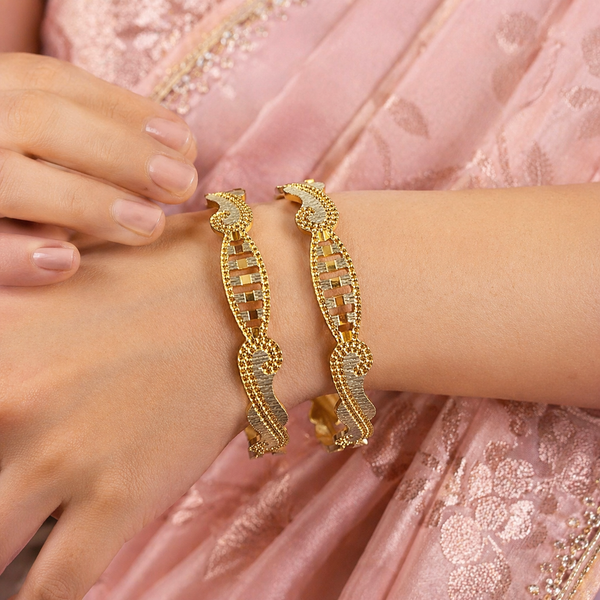 Luxury Indian Wedding Kada Bangles sku 1012