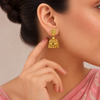 Daily Wear Anti Tarnish Gold Plated Jhumka for Women sku 1528