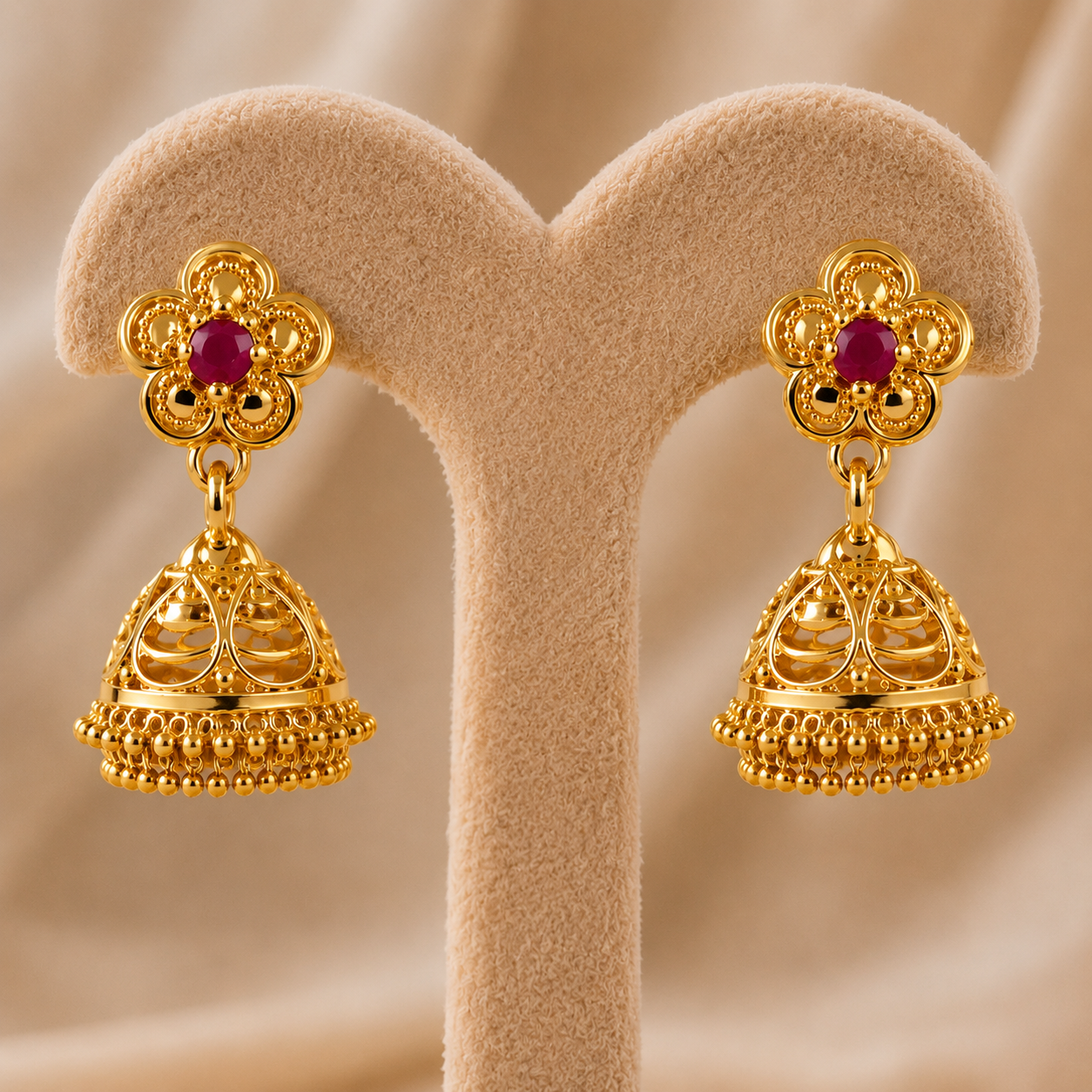 Royal Wedding Collection Anti-Tarnish Jhumkas sku 1535