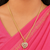“Sparkling White Heart Pendant – Gold Plated Elegance” SKU 605