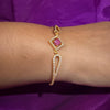 Princess Ruby Charm Bracelet – Timeless Luxury & Elegance sku 1121