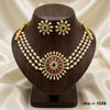 Pearl Emerald Gold-Plated Necklace Set | SKU 1256