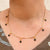 Midnight Heart Charm Necklace – Premium Black Crystal Gold-Plated Chain sku 137
