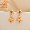 Premium Gold Plated Jhumka Earrings for Women | Traditional Ethnic Jewellery SKU 1516
