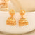 Traditional South Indian Style Gold Plated Jhumka Earrings for Women SKU 1520