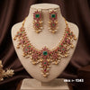 Ruby Emerald Pearl Necklace Set | SKU 1262