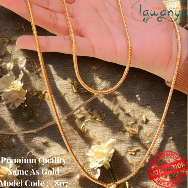 Traditional SP Kodi Chain | 30 Inches One Gram Gold Plated 807