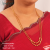Beautiful Double Layered Gold Ball and Textured Bead Chain 461