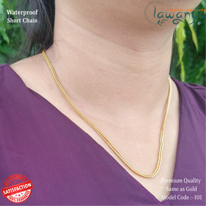 18-Inch One Gram Gold Style Chain – Premium Finish