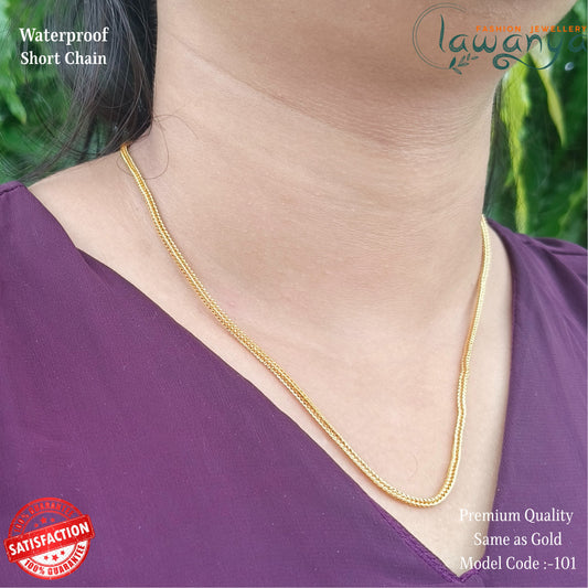 18-Inch One Gram Gold Style Chain – Premium Finish