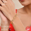 Sparkling Stone Gold-Plated Bracelet – Adjustable & Tarnish-Free 315