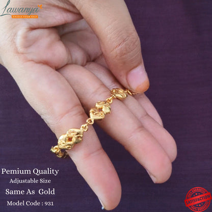 Shine with Love: Heart-Shaped Gold-Plated Bracelets for Every Occasion!