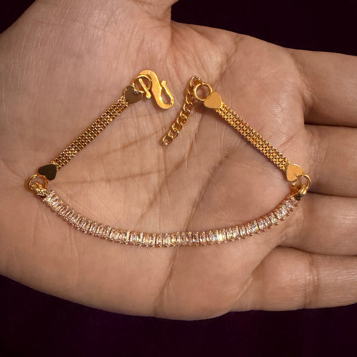 ✨ Luxury Baguette Crystal Bracelet – Elegant Sparkle for Every Occasion sku 1119