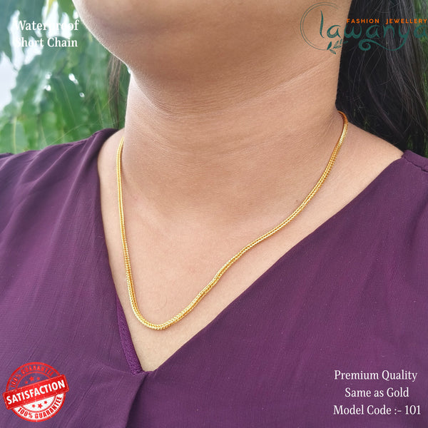 18-Inch One Gram Gold Style Chain – Premium Finish sku 101