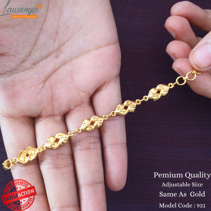 Shine with Love: Heart-Shaped Gold-Plated Bracelets for Every Occasion!