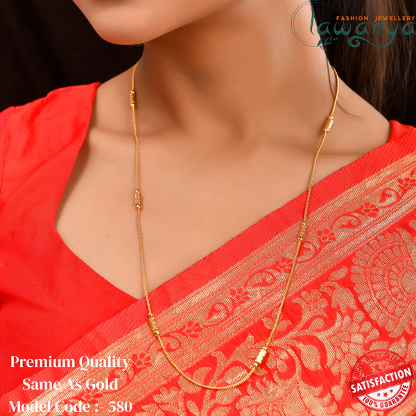 24 Inches Gold Plated Chain - Same As Gold 580