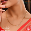Elegant Minimalist Flat Curb Link Gold Chain 235