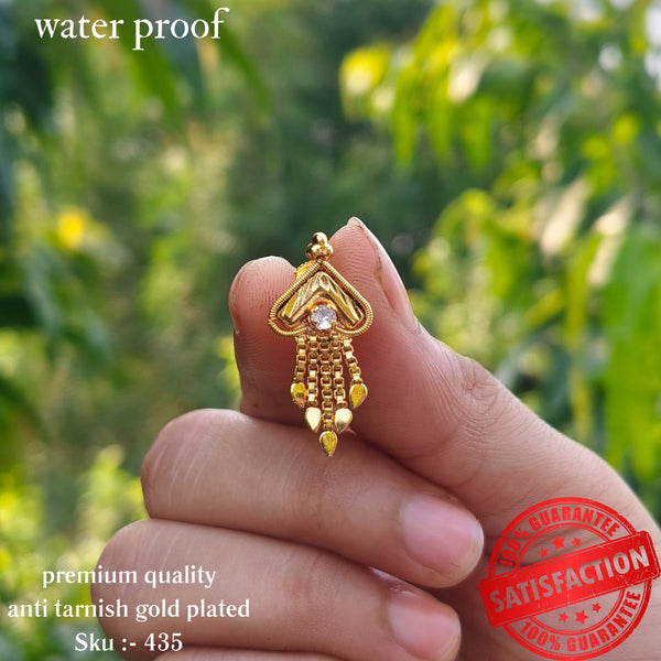 Lightweight Anti-Tarnish Gold plated Jhumka