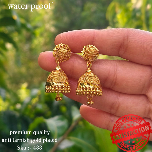 One Gram Gold Plated Mini Jhumka