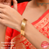 Gold Model Plain Bangles ( One Gram Plated ) 4 bangles 382