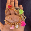 Vibrant Heart & Crystal Statement Bracelet SKU 1101