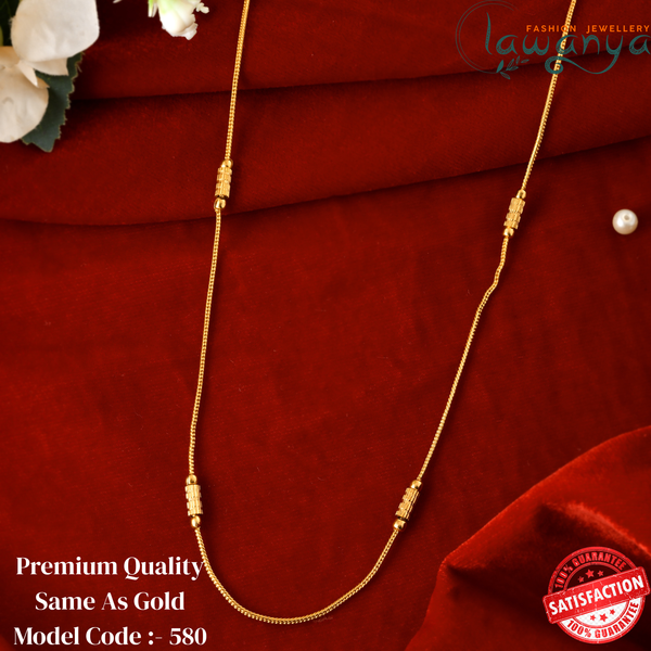 24 Inches Gold Plated Chain - Same As Gold 580