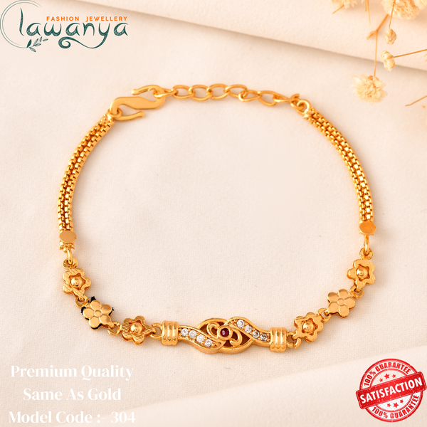 Everlasting Shine – Adjustable & Anti-Tarnish Gold-Plated Bracelet 304