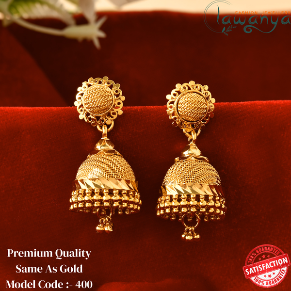 Gold Plated Mini Jumka 400