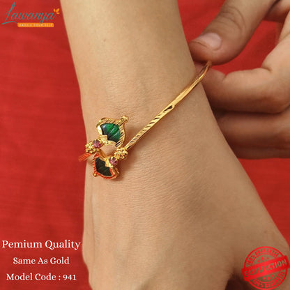 Adjustable Palakka Bracelet - One Gram Plated