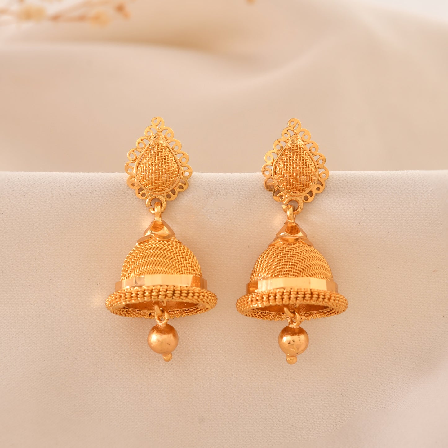 Premium Gold Plated Traditional Jhumkas – Anti-Tarnish Quality 428