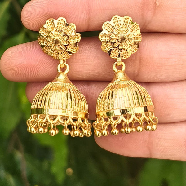 Gold Plated Jumka Earrings