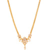 Gold Replica Necklace with white AD Stones 940